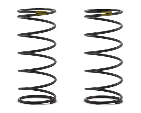 91834 Team Associated 12mm Front Shock Spring (2) (Yellow/4.30lbs) (44mm Long)