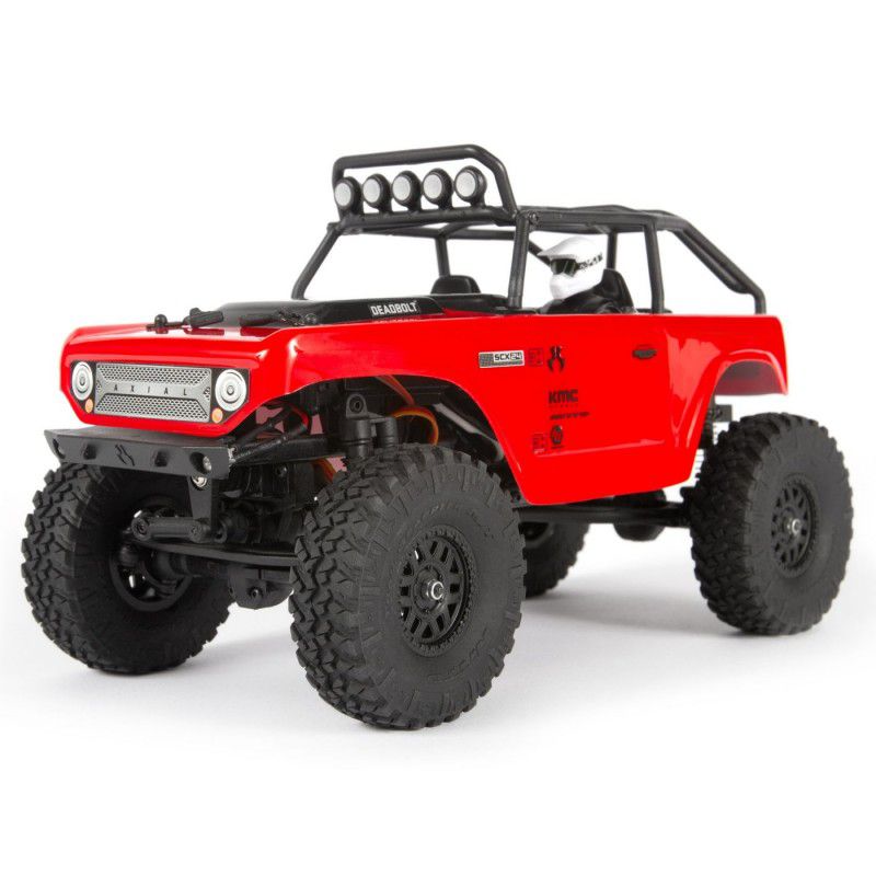 Axial: 1/24 SCX24 Deadbolt 4WD Rock Crawler Brushed RTR, Red