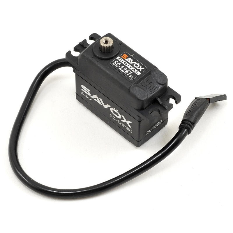 Savox: HV STD size 21kg/cm, Black, Coreless Digital Servo, 0.095 sec, 7.4V 62g, 40.3x20x37.2mm