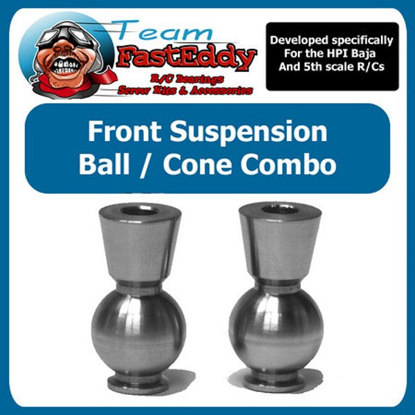 Team FastEddy: Front Hub Ball/Cone Combo for HPI Baja 5b/5T/5SC