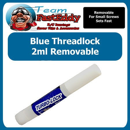 Team FastEddy: Blue Thread Locker 2ml (Removeable)